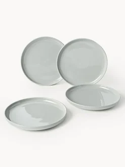 Platos llanos de porcelana Nessa, 4 uds.