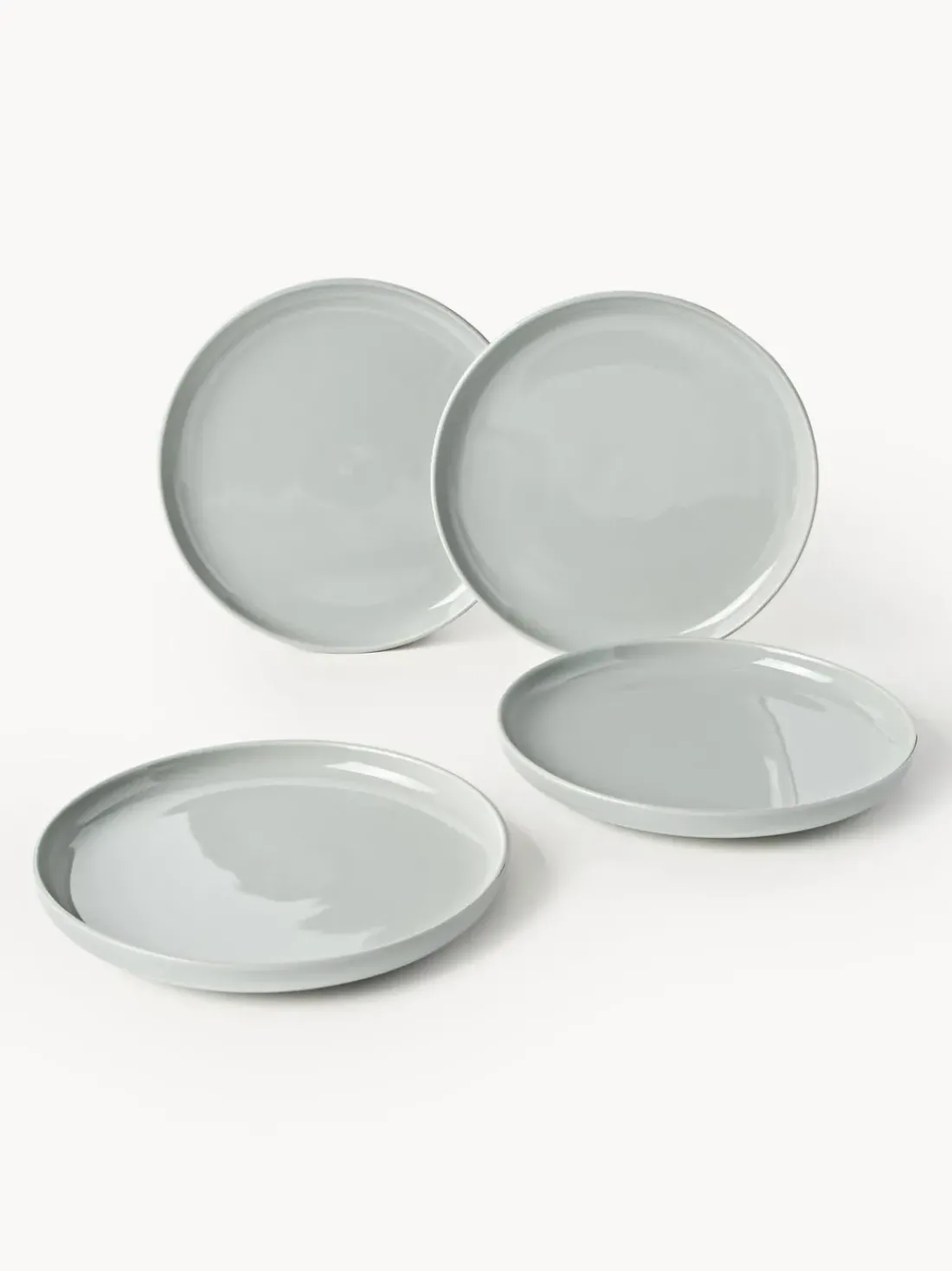 Platos llanos de porcelana Nessa, 4 uds.