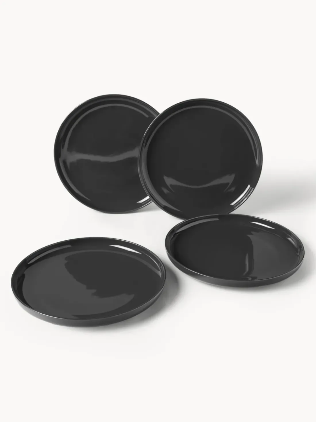 Platos llanos de porcelana Nessa, 4 uds.