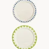 Platos postre artesanales Folk, 4 uds.