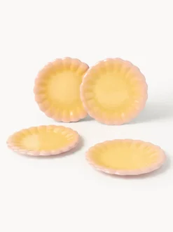 Platos postre artesanales Marguerite, 4 uds.