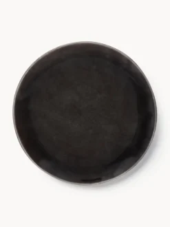 Platos postre artesanales Nordic Coal, 4 uds.