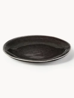Platos postre artesanales Nordic Coal, 4 uds.