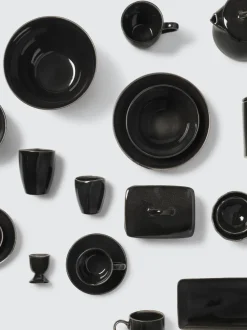 Platos postre artesanales Nordic Coal, 4 uds.