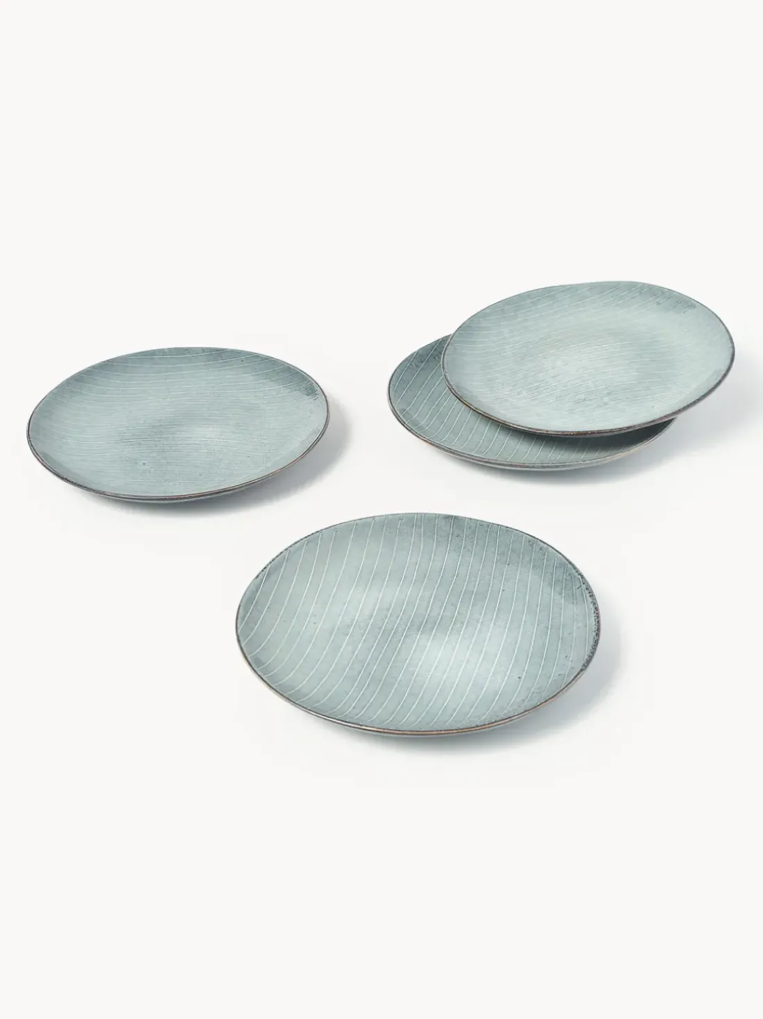 Platos postre artesanales Nordic Sea, 4 uds.