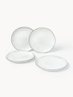 Platos postre artesanales Nordic Sand, 4 uds.
