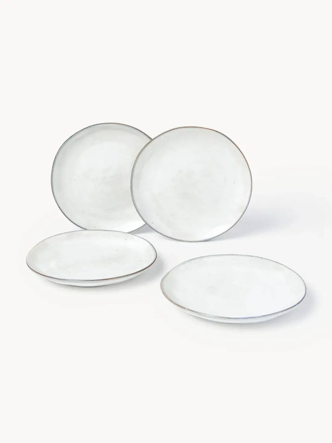 Platos postre artesanales Nordic Sand, 4 uds.