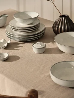 Platos postre artesanales Nordic Sand, 4 uds.