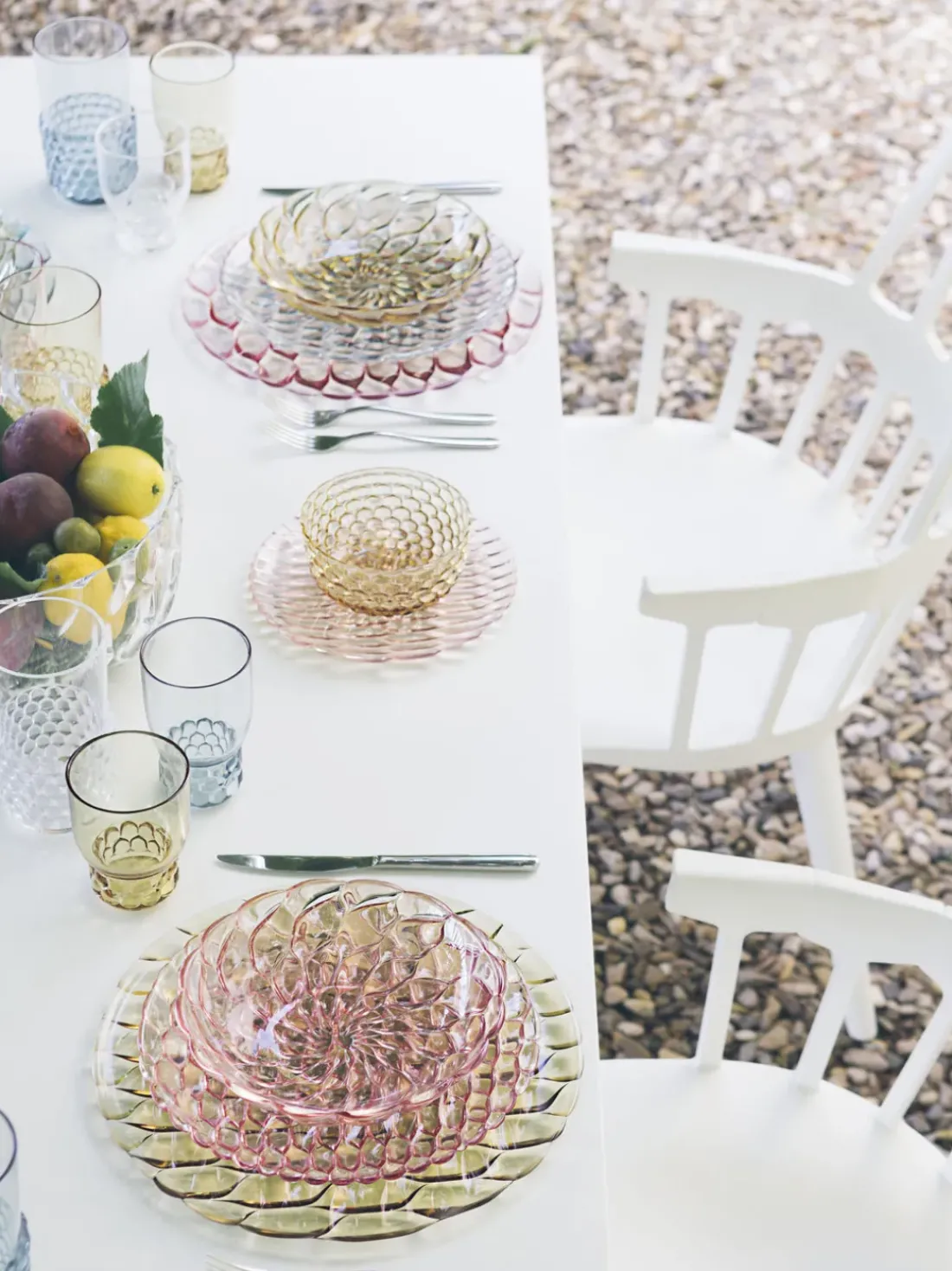 Platos postre con relieve Jellies, 4 uds.