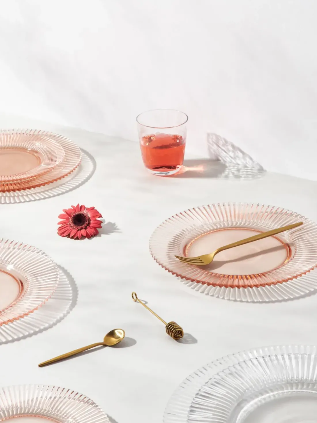 Platos postre con relieves Effie, 4 uds.
