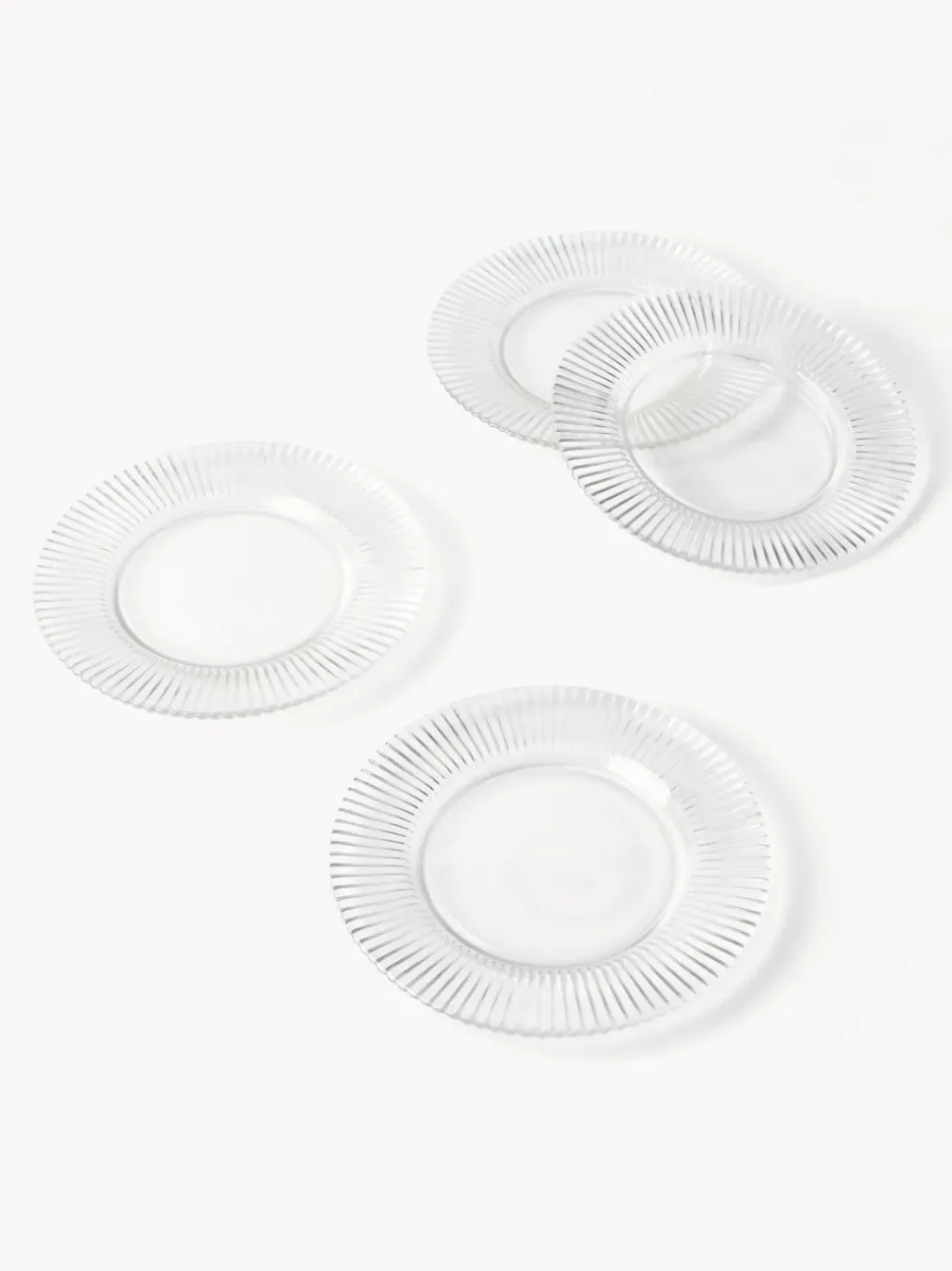 Platos postre con relieves Effie, 4 uds.