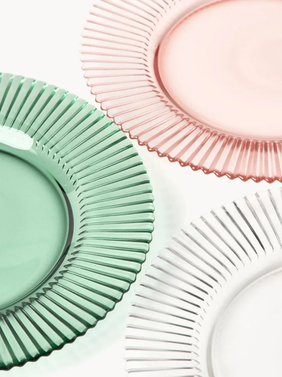 Platos postre con relieves Effie, 4 uds.