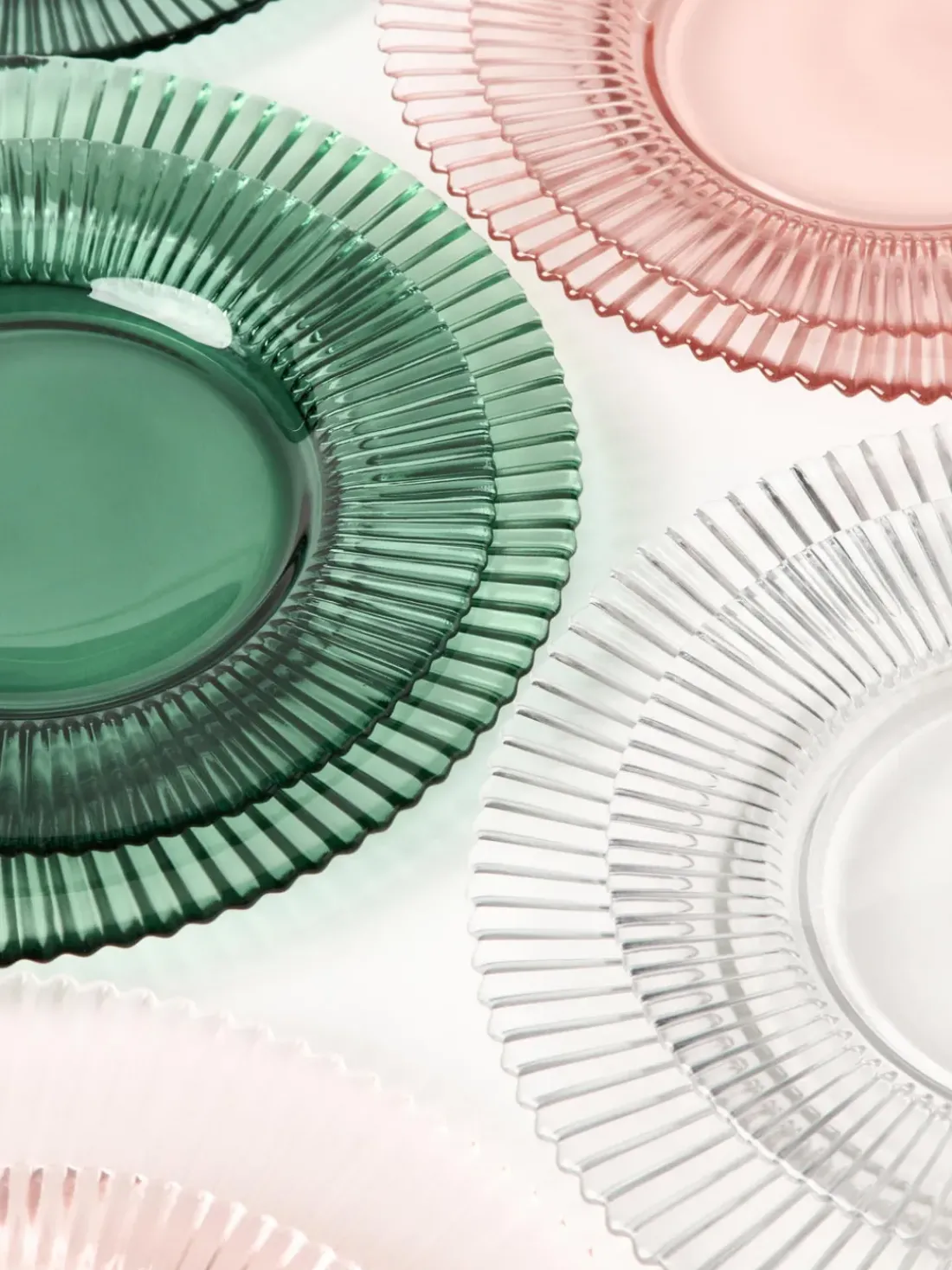 Platos postre con relieves Effie, 4 uds.