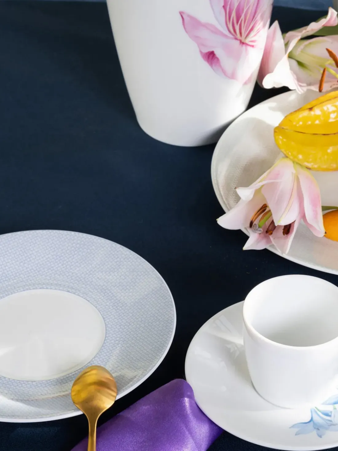 Platos postre de porcelana artesanales Cosmopolitan, 2 uds.