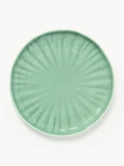 Platos postre de porcelana con relieves Sali, 4 uds.