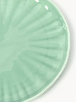 Platos postre de porcelana con relieves Sali, 4 uds.