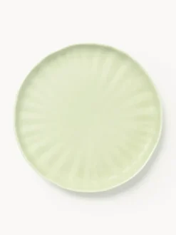 Platos postre de porcelana con relieves Sali, 4 uds.