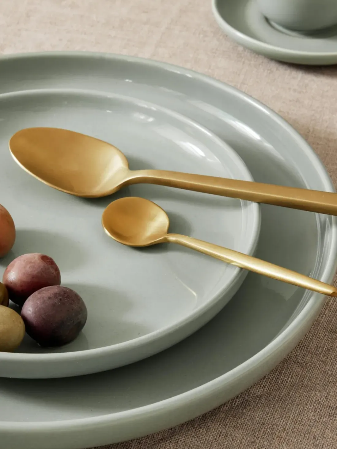 Platos postre de porcelana Nessa, 4 uds.