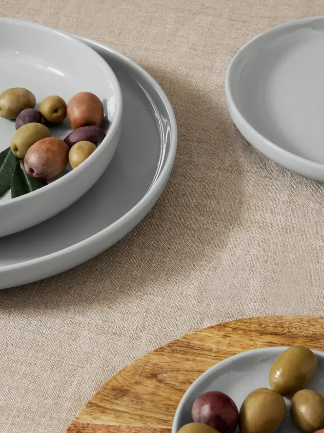Platos postre de porcelana Nessa, 4 uds.