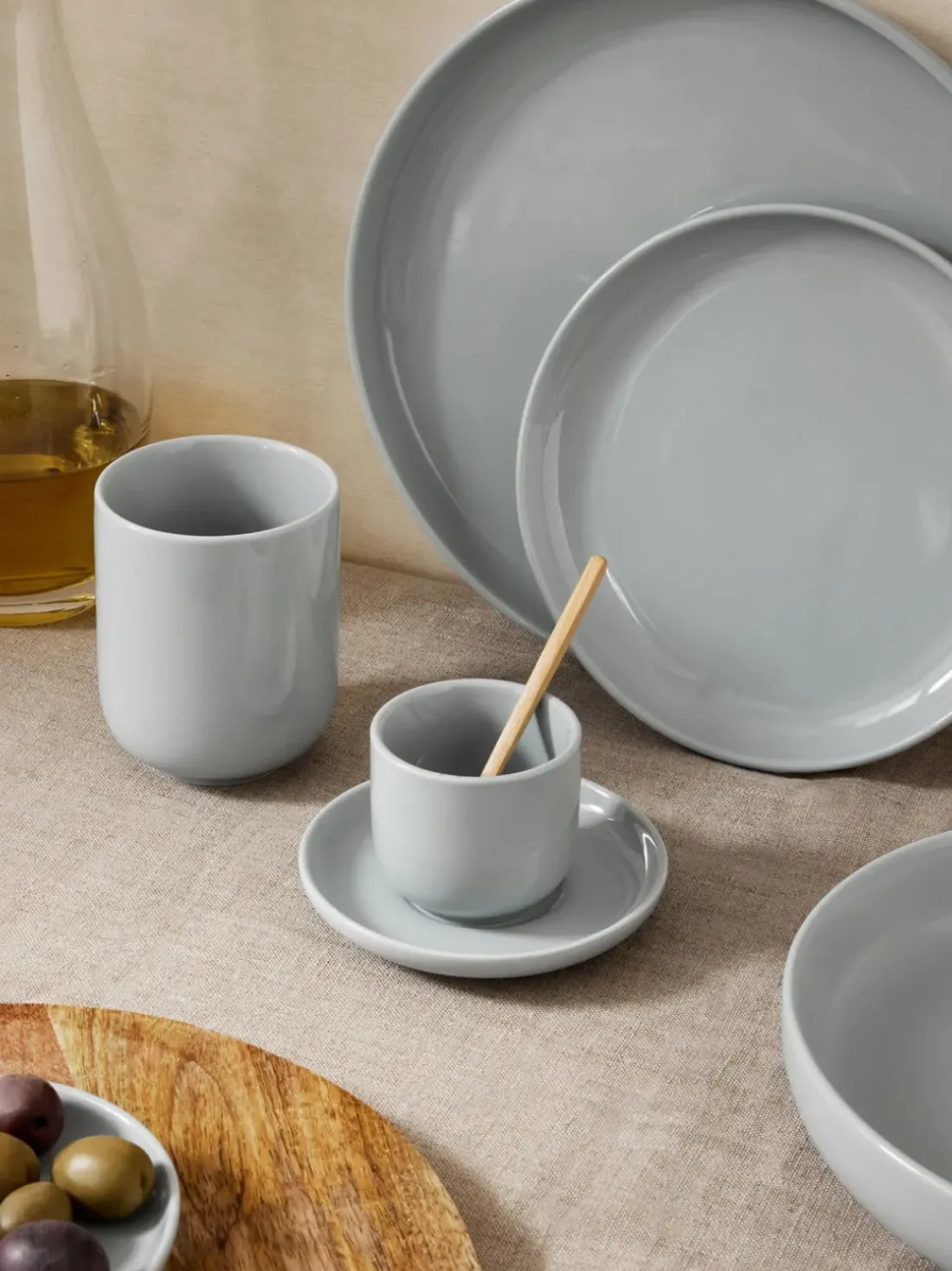 Platos postre de porcelana Nessa, 4 uds.
