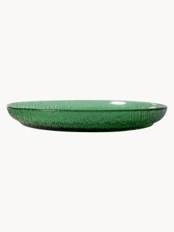 Platos postre de vidrio The Emeralds, 2 uds.