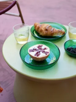 Platos postre de vidrio The Emeralds, 2 uds.