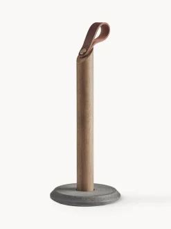 Portarrollos de cocina de madera de roble Grab