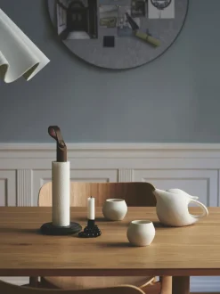 Portarrollos de cocina de madera de roble Grab