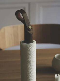 Portarrollos de cocina de madera de roble Grab