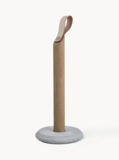 Portarrollos de cocina de madera de roble Grab