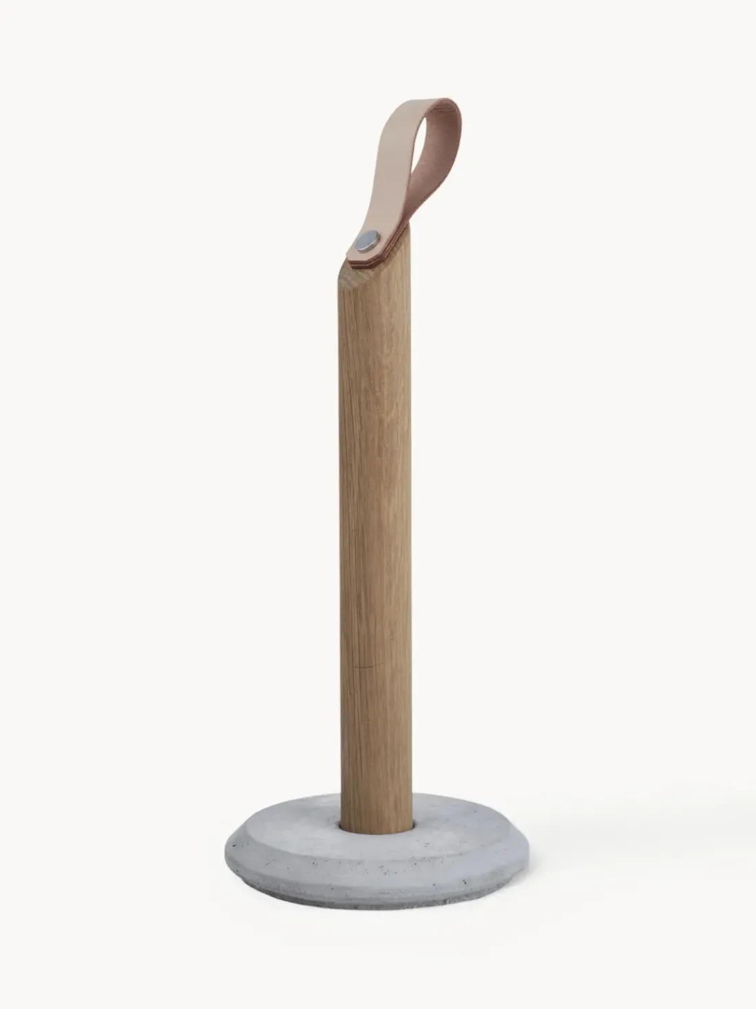 Portarrollos de cocina de madera de roble Grab