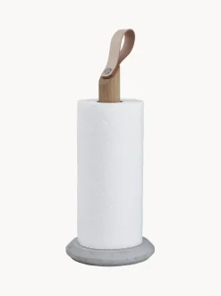 Portarrollos de cocina de madera de roble Grab