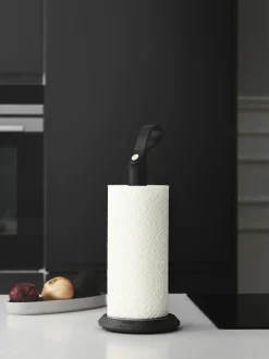 Portarrollos de cocina de madera de roble Grab