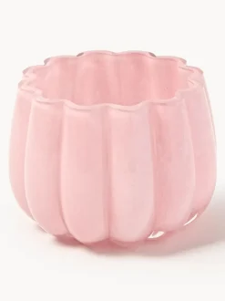 Portavelas de vidrio soplado Melon