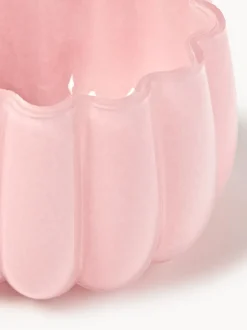 Portavelas de vidrio soplado Melon