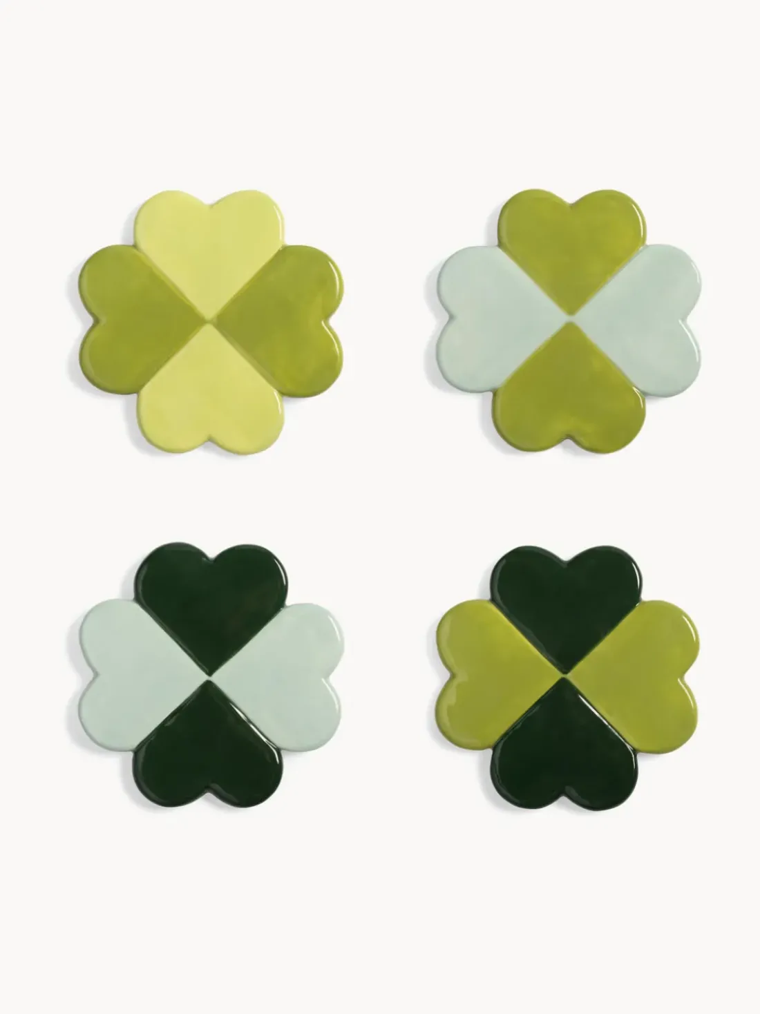 Posavasos artesanales Lucky, 4 uds.