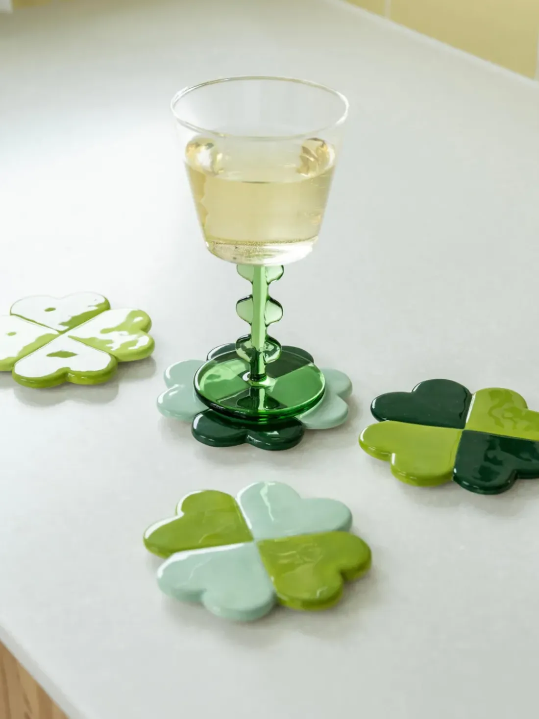 Posavasos artesanales Lucky, 4 uds.