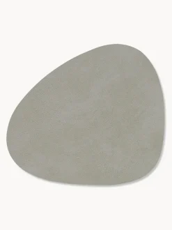 Posavasos asimétricos de cuero Curve, 4 uds.