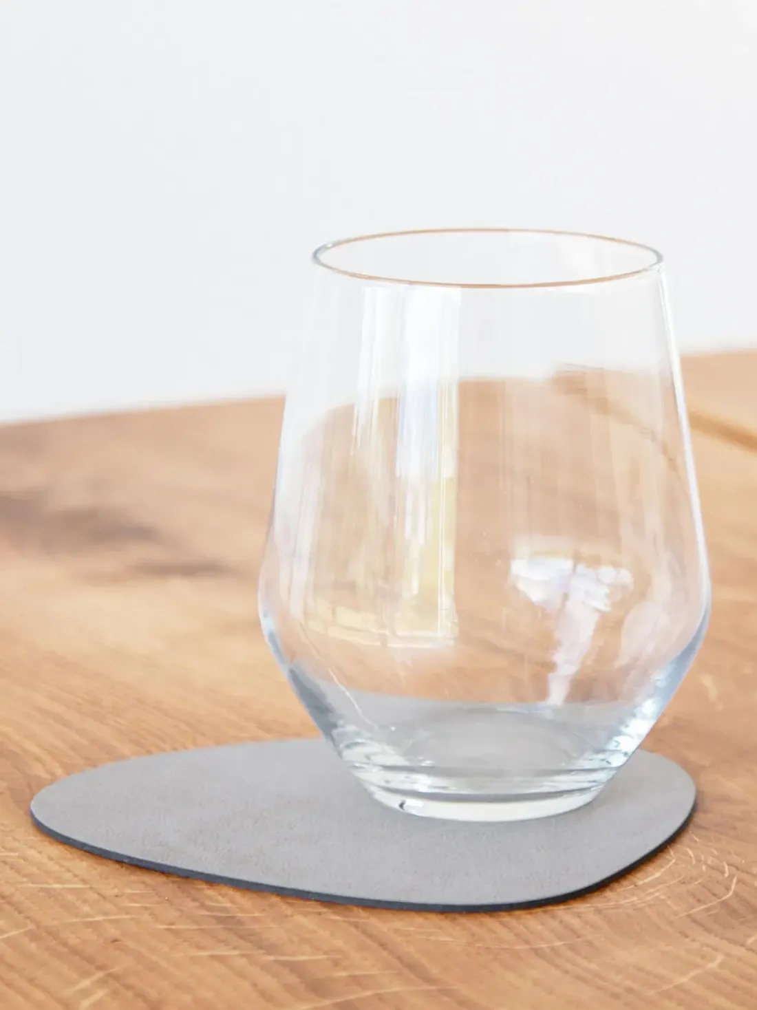 Posavasos asimétricos de cuero Curve, 4 uds.