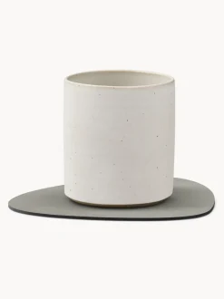 Posavasos asimétricos de cuero Curve, 4 uds.