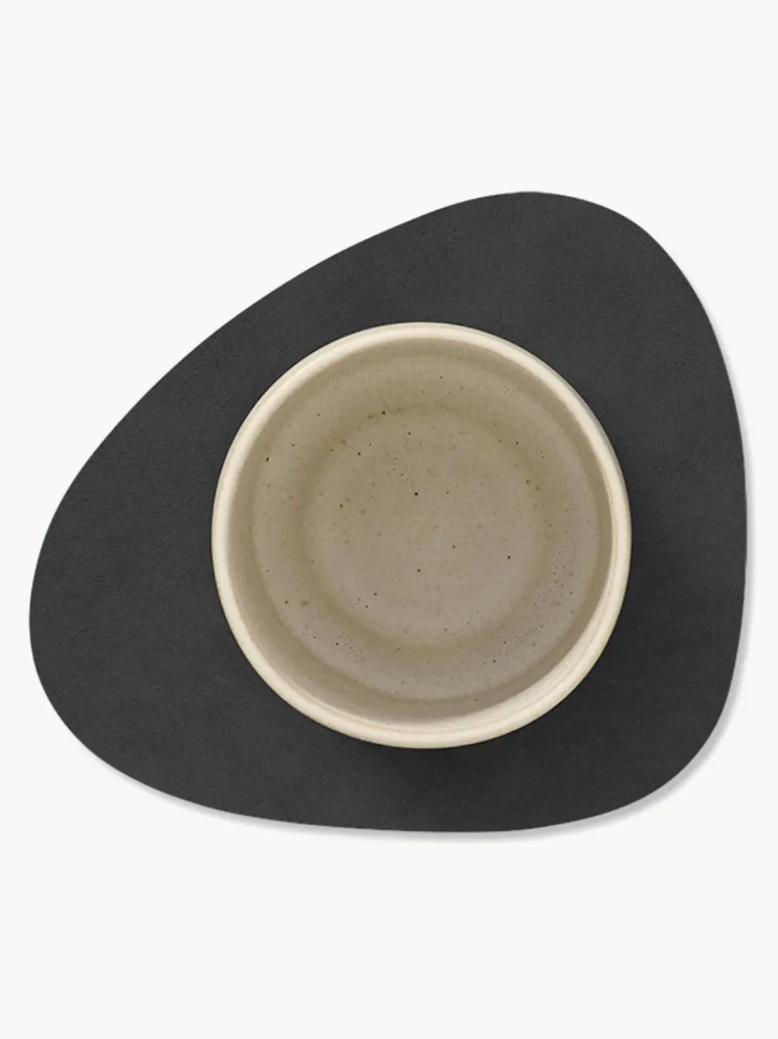 Posavasos asimétricos de cuero Curve, 4 uds.