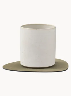 Posavasos asimétricos de cuero Curve, 4 uds.