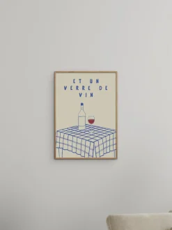 Póster Et Un Verre de Vin