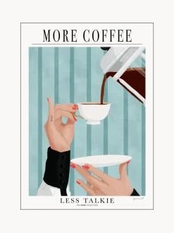 Póster More Coffee - Less Talkie
