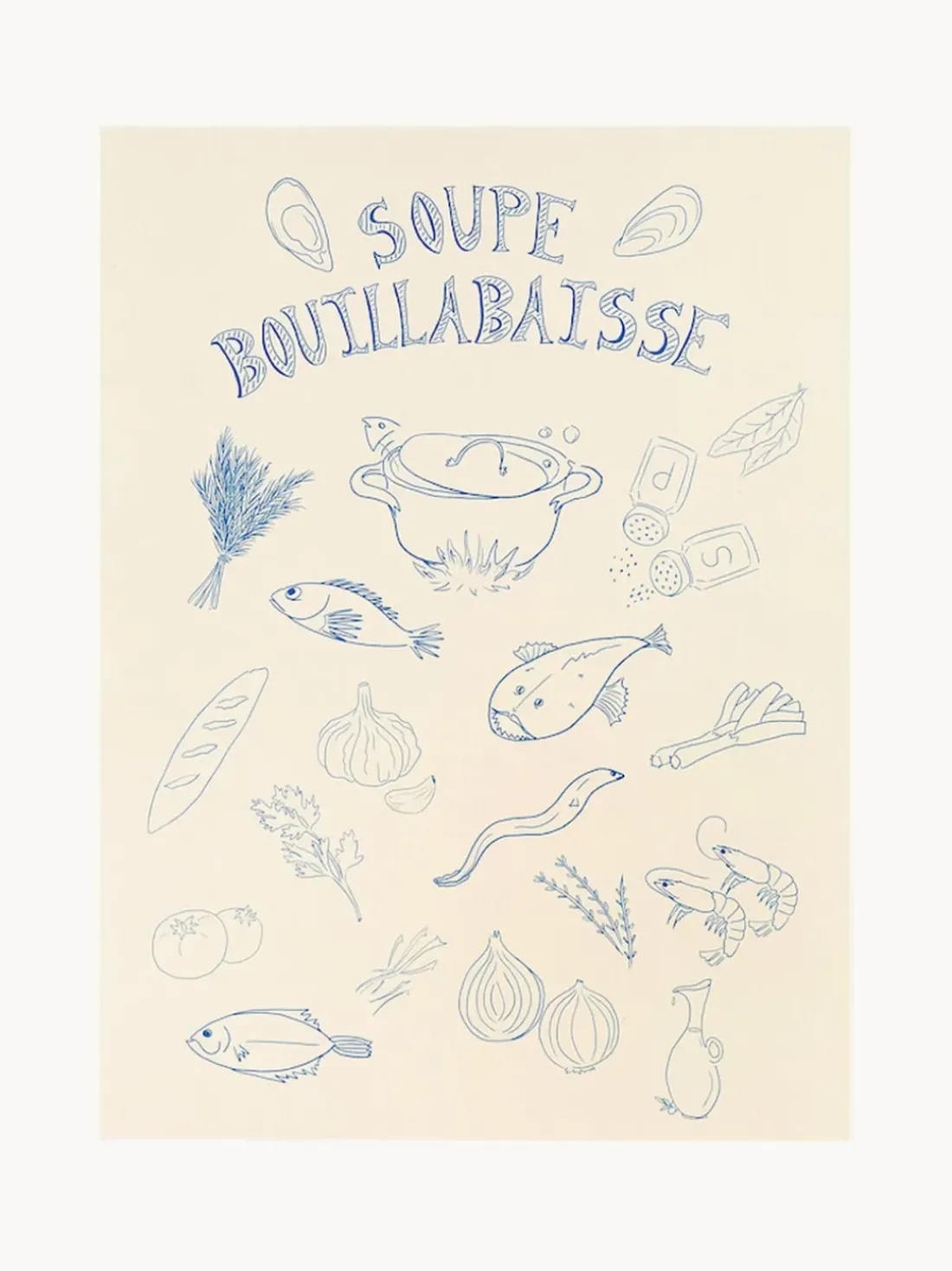 Póster Soupe Bouillabaisse