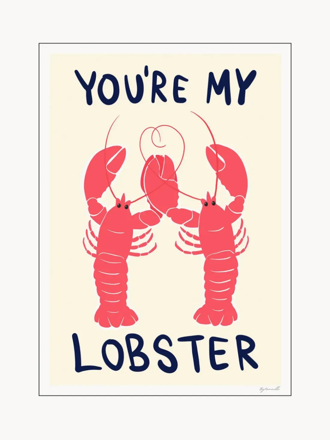 Póster You're My Lobster