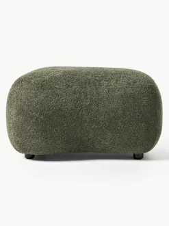 Puf reposapiés de borreguillo bouclé Alba