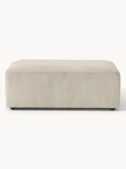 Puf reposapiés de pana grande Melva, An 116 x F 72 cm