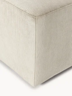Puf reposapiés de pana grande Melva, An 116 x F 72 cm