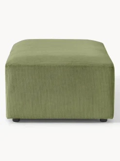 Puf reposapiés de pana grande Melva, An 116 x F 72 cm